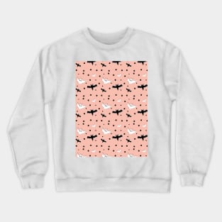 bats pattern Crewneck Sweatshirt